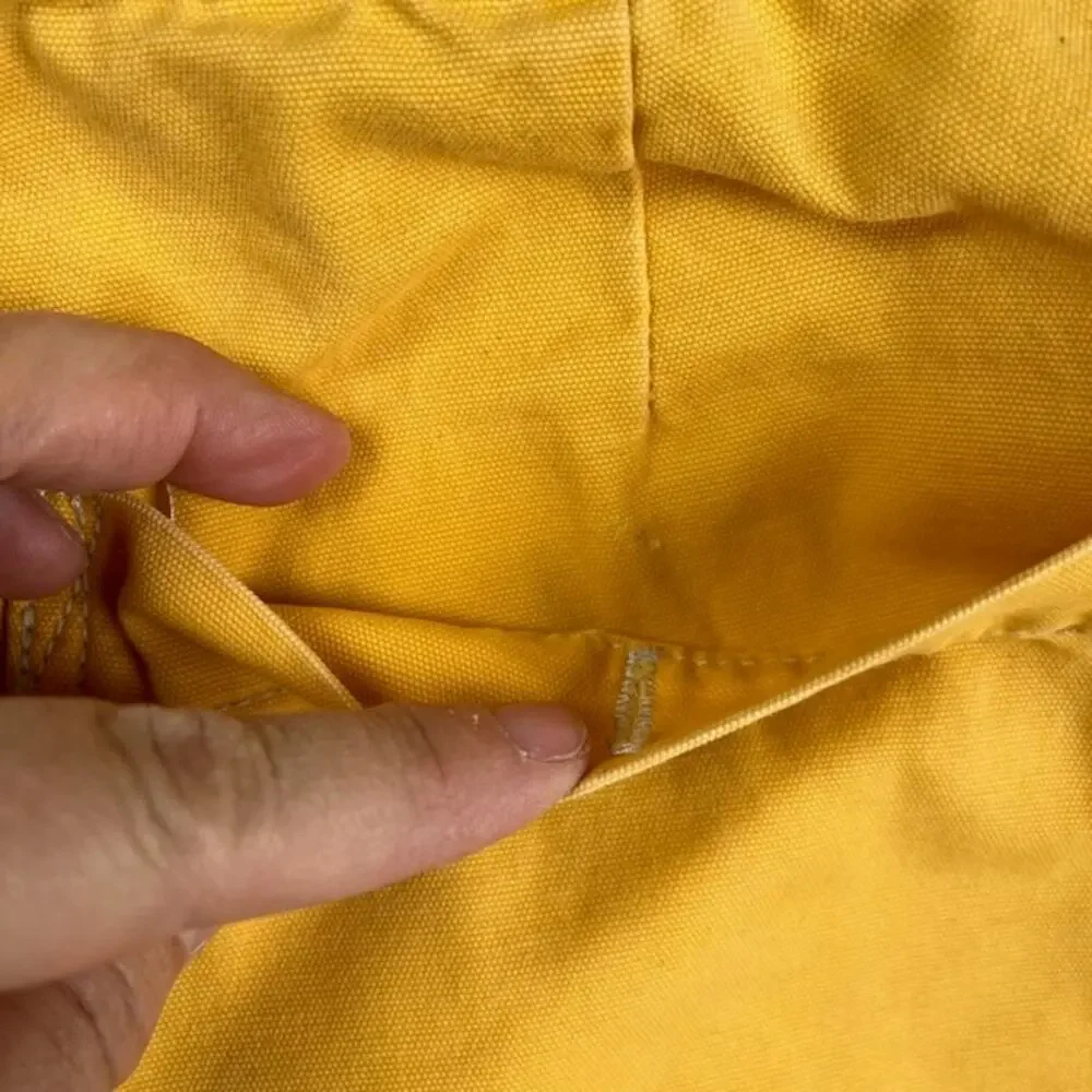 Vintage Polo Jeans Co. Shorts Mens Large Yellow RL-67 Button Fly Boating Baggy - Picture 7 of 13